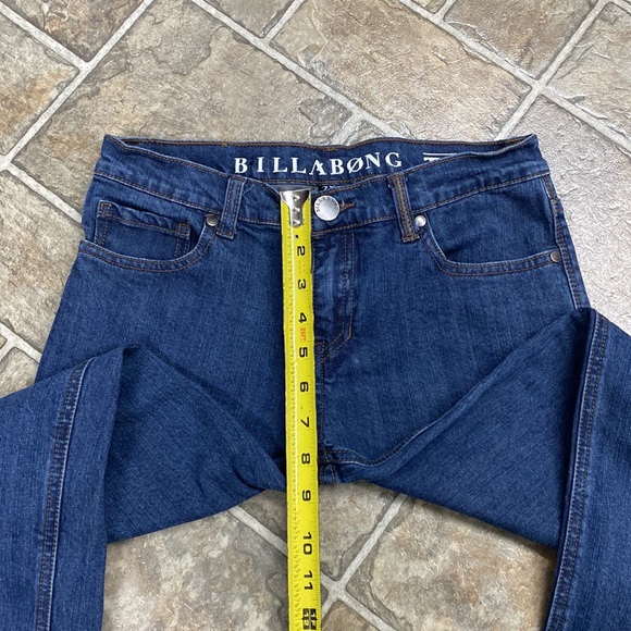 Billabong Regular Rex Jeans Mid Rise, Dark Blue Wash - Picture 9 of 11